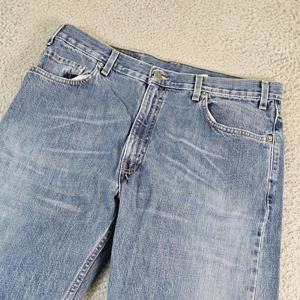 Vintage Levis 505 Jeans Mens 36x30 Blue Straight Medium Wash Denim 90's Hemmed